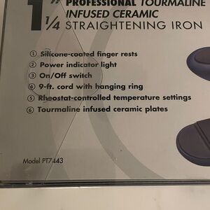 ProTouch Sapphire Blue Straightening Iron new in box